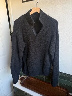 Skims Cozy Knit Pullover. Black. S/M. Like New. SUPER soft/cozy.